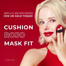 TIRTIR – Mask Fit Red Cushion 18 g – TONO 23N SAND – Base de maquillaje de alta cobertura cushion – larga duración hasta 72 h – acabado satinado – ligera y transpirable