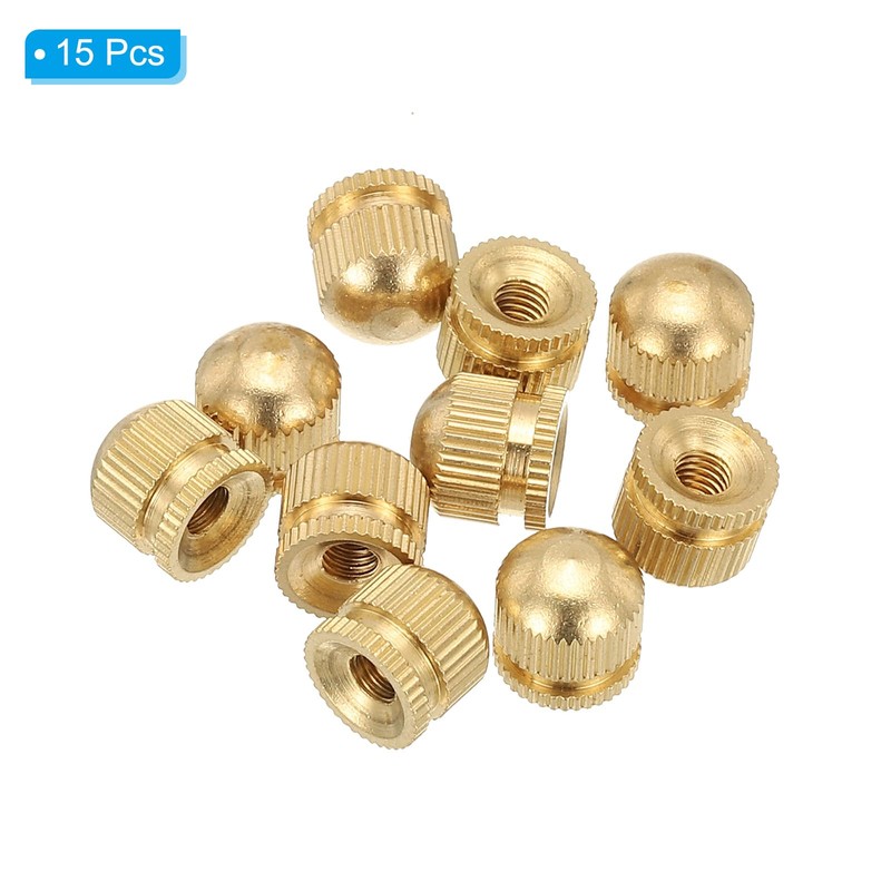 PATIKIL M4x10x10mm Cap Nut, 15 Pack Acorn Nut Screw Knob