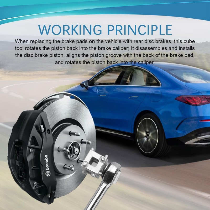 Lyxheth Cube Brake Caliper Compression Tool, Caliper Piston Compressor Tool,