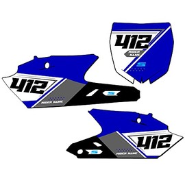2014-2017 fits CYCRA POWERFLOW YZ 450 F SG65 Custom MX Number Plates Senge Graphics Kit Compatible with Yamaha