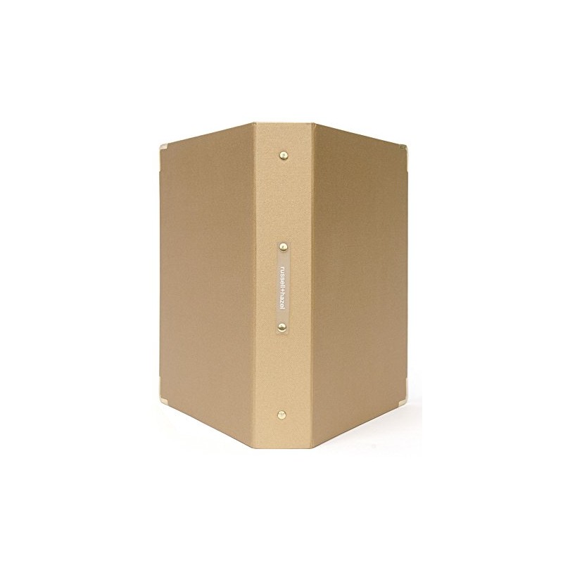 russell+hazel Medallion Bookcloth Signature 3-Ring Binder, 10.75” x 12” (31386)