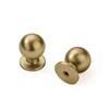 khtumeware 10 Pack Gold Cabinet Knobs Round 1 inch Brushed