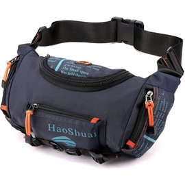 Waterproof Fanny Pack Crossbody Outdoor Waist Bag Pouch With Adjustable Strap Travel Hip Bag For Men Mountaineering,Hiking,Traveling, Camping, Cycling,Running (indigo)