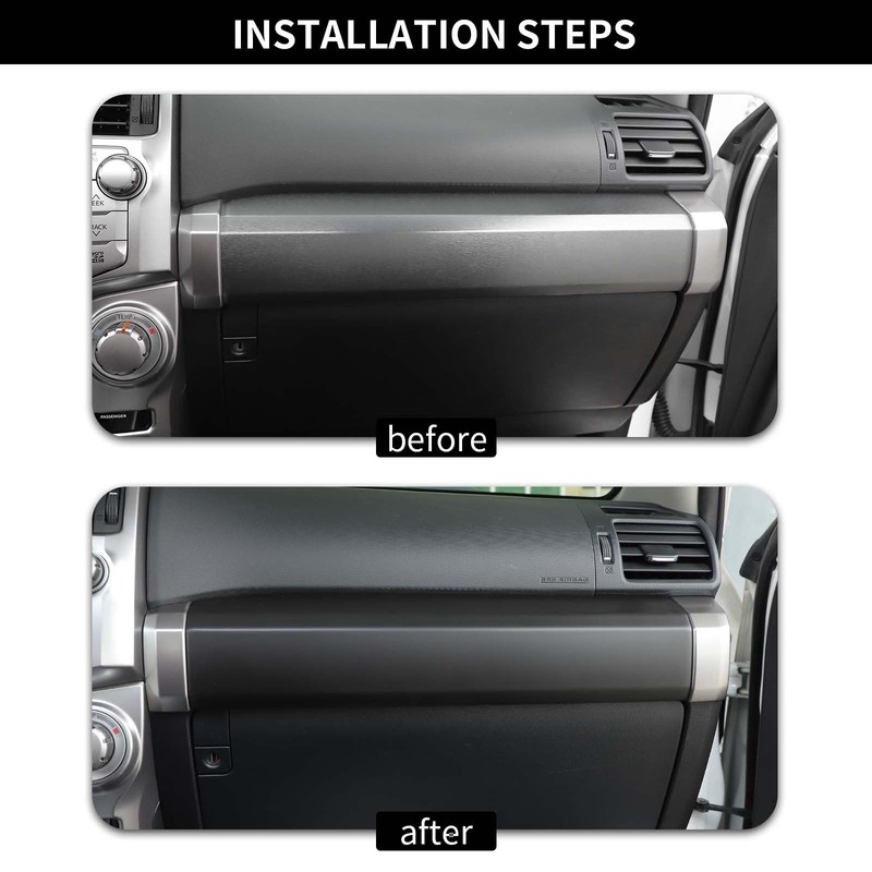 Hoolcar Co-Pilot Passenger Panel Trim Interior Passenger Dash Trim Cover