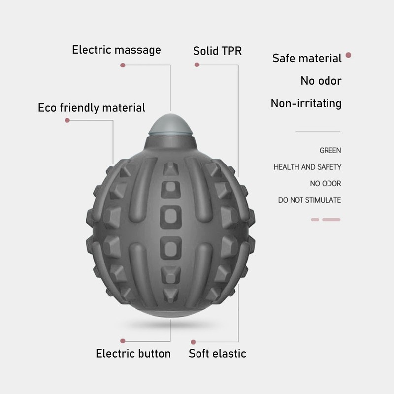Electric Massage Ball Deep Tissue Trigger Points Massage Vibration Soft