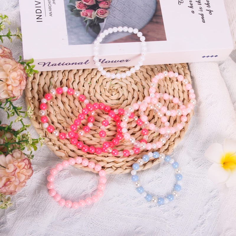 Jaqakid 12PCS Kids Bracelet for Girls,Cute Bracelets Little Girl Bracelets