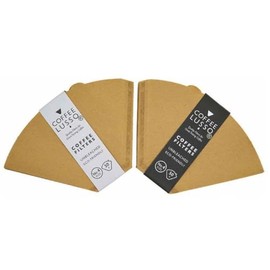 Size 4/No.4/1x4 Coffee Filter Papers by COFFEE LUSSO, Cone Shaped, Unbleached, Eco Friendly (100)