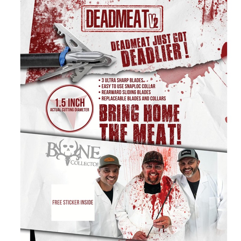 G5 Outdoors Deadmeat Broadhead, 3-Blade