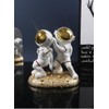 Astronaut Moon Book Ends,Space Theme Bookends for Shelves Decorative Planet