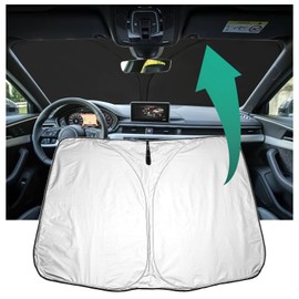 YEE PIN Ranger Sonnenschirm Auto kompatibel mit Ford Ranger 2016-2022 2023，Faltbare Auto Sonnenschutz Ranger Frontscheibe Windschutzscheibe UV Staub Schutz