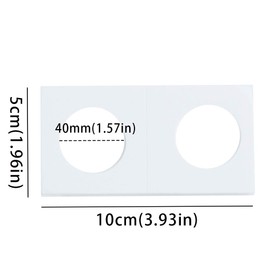 Coin Flips for Large Dollar,Sterling - 90 Pcs 40.0mm / 1.6 inch Cardboard Holder for Large Dollars, 5 UK Pound, 1 CA Dollar CS31400