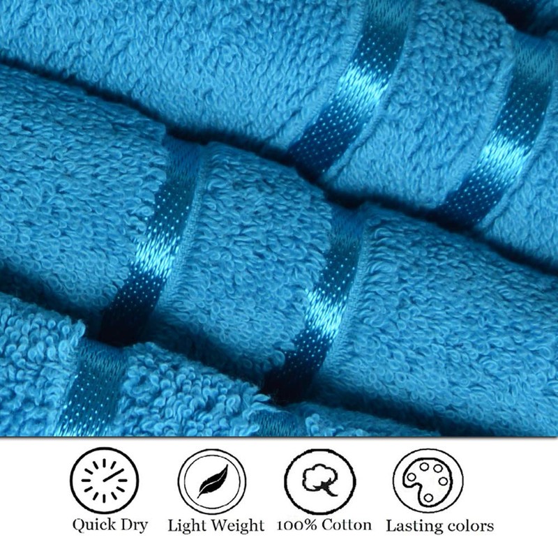 Towelogy® Luxury Egyptian Cotton Face Cloth Flannel Fingertip Towels Set