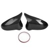 Carbon Fiber Side Wing Mirror ADD ON Covers Fit for
