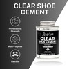 Angelus Clear Shoe Cement - 4 oz Professional-Strength Glue Quick