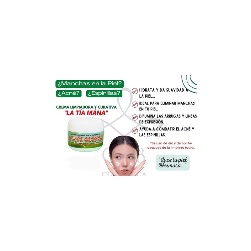 Crema Tía Mána Hidratante Sello Original De Fabrica 1 Pieza