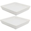Square Plant Saucer 6 Inch 2 Pack，Plant Trays for Pots,