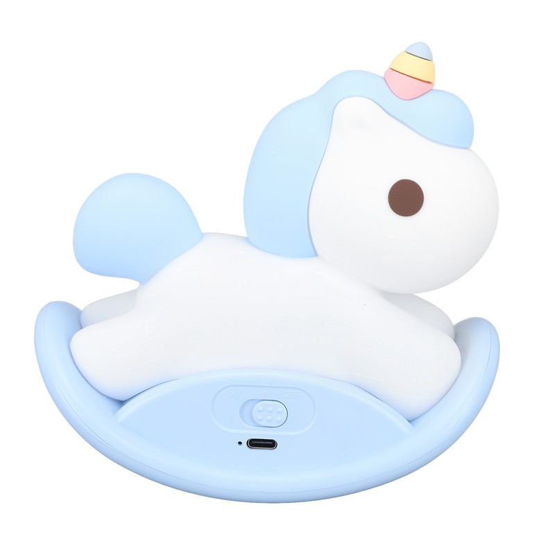 LED Silicone Night Light for Kids USB Rechargeable Cute Horse
