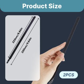 Stichsägeblätter Holz 250mm T225B, 2 Stück, Aus Hochkohlenstoffstahl, T-Schaft kompatibel, Extra lang für tiefe Schnitte in Holz, Kunststoff und dünnen Metallplatten, Universelles Sägeblatt-Set