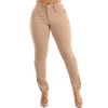 Moda Xpress Juniors Size Khaki Beige Mid Rise Butt Lifting