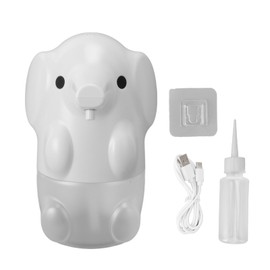 Cute Pet Elephant Touchless Soap Dispenser USB Rechargeable Automatic Foaming Soap Dispenser for Bathroom Hotel White