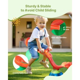 Uimoso Kids Seesaw 55 lbs Capacity 360° Rotating Teeter Totter for Ages 3+