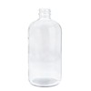 Juvale Refillable Glass Soap Dispenser Set - 16 Oz Clear