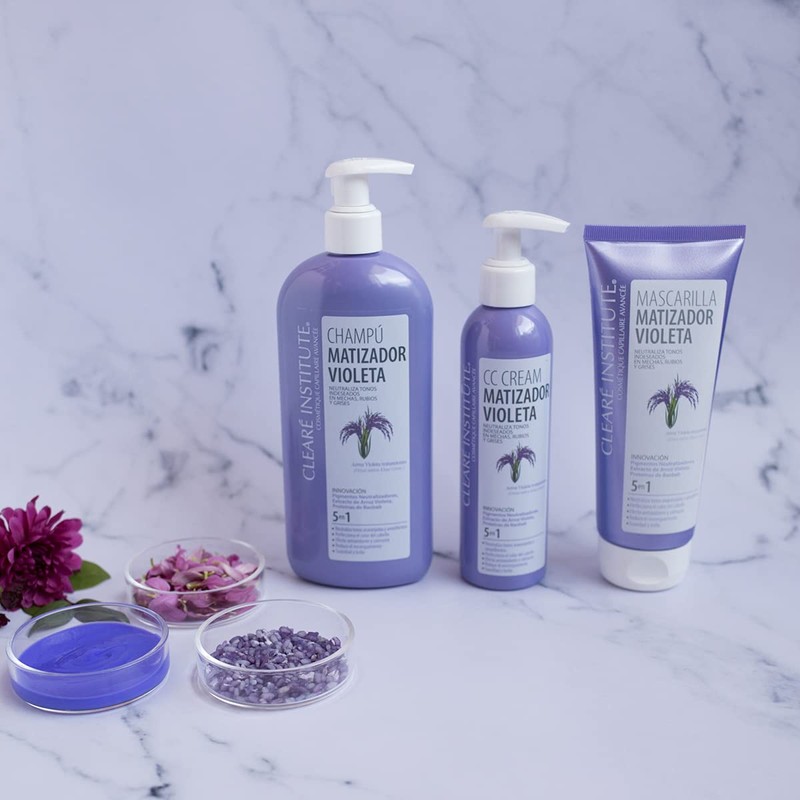 Clearé Institute Purple Matte Mask Neutralises Unwanted Tones Purple Matte
