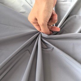 NOZUONO High Visibility Silver Reflective Fabric Gray Soft Polyester Material Size: 55 inches x 1 Yard