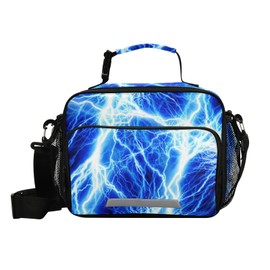 Glaphy Lightning Lunch Bag, Cooler Lunch Tote Box Insulated Lunch Bags Food Container for Men Women Kids