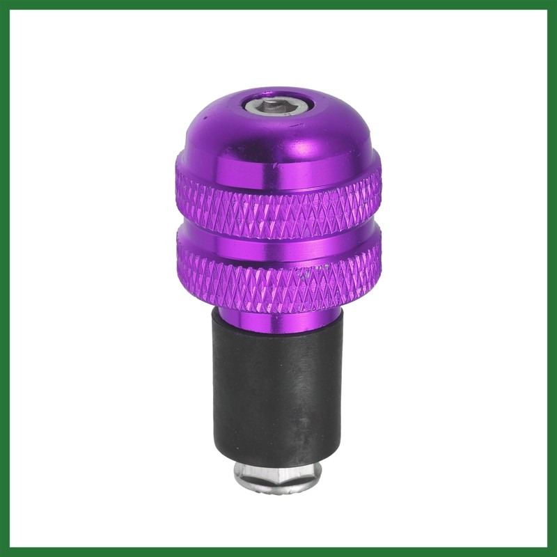 Motoforti 1 Pair 7/8" 22mm Purple Motorcycle Handlebar End Grips