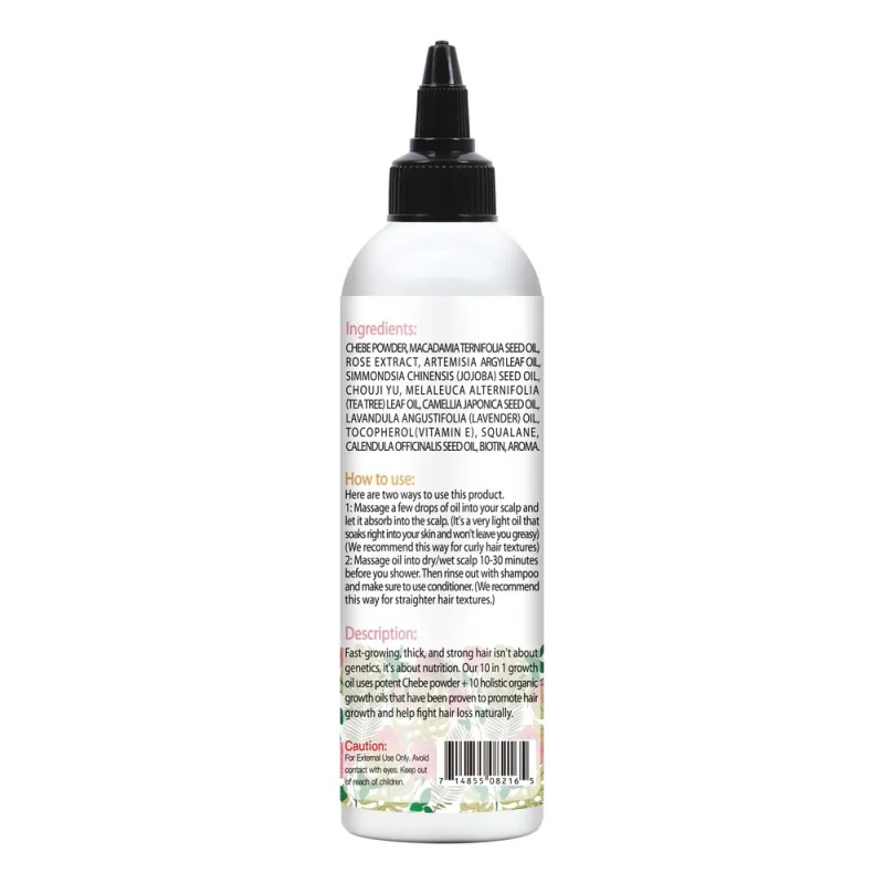 Aceite Capilar Wozutunt Chebe & Rose Extract Para El Crecimi