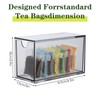 6 Pack Clear Acrylic Tea Bag Organizer Drawer, Stackable Tea