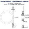 12FT Propane Weed Burner Torch Hose G3/8"-19 Left Hand Thread