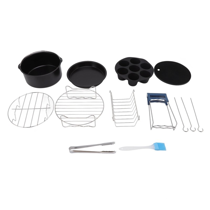 For Air Fryer Pans Set Heatproof Easy Cleaning Stainless Steel