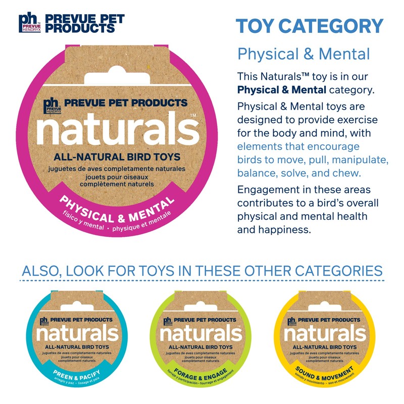 Pervue Pet Products Naturals Physical & Mental Brownie Snack Bird