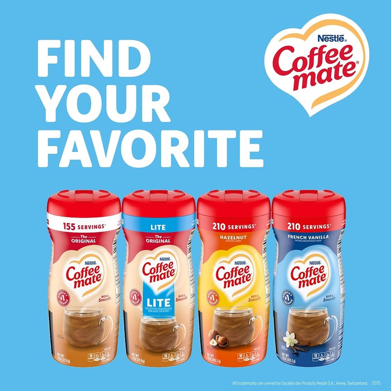 Nestle Coffee mate Coffee Creamer, French Vanilla, Powder Creamer, 15