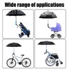Golf Cart Umbrella Holder Stand, Adjustable Universal Umbrella Clamp for