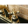 Kingston Brass KB5612AX Restoration 4-Inch Centerset Lavatory Faucet, Polished