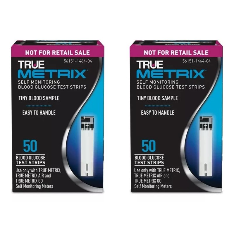 True Metrix Tiras De Prueba De Glucosa Y Lancetas (100x100)