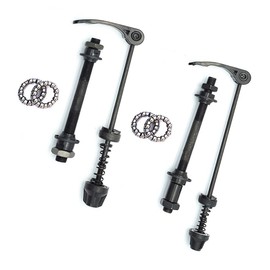 Universal Bike Quick Release Skewer Set - Compatible with Road, Mountain & BMX Bikes - Premium Hub Axle for Secure Wheel Fastening (1 Pack)