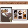 12x16 Collage Picture Frame, 6 Photos Display, Walnut Wood