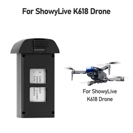 Rechargeable Battery for K618 Drone, 3.7v 2000 Mah, 2 PCS, 15 Minutes of Battery Life