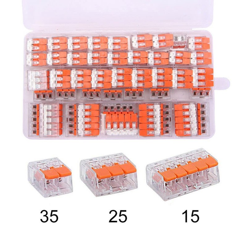 Yotsuba Lever Nut Wire Connector Kit, 75 Pcs Electrical Connector