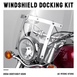 AC-MTORC Windshield Docking Hardware Kit for Harley Road King Custom FLHRS 2004-2007 Road King Special FLHRXS 2017-2025