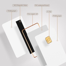 J3R150 Chip Java JCOP Card - UNFUSED Dual Interface Chip Java JCOP4 Cards,with EMV Function, 150K EEPROM with 2 Track HICO Magnetic Stripe, Replace UNFUSED J2A040 Chip Java JCOP (1 Pack)