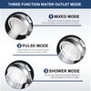 Eolax Filtered Rain Shower Head, 6″ Round Showerhead and 3