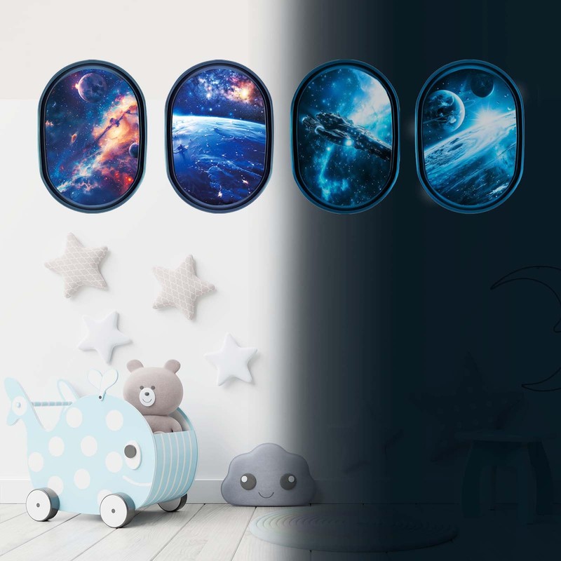 SNAIL GARDEN Glow in the Dark Space Capsule Sticker