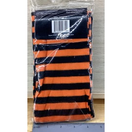 Regent Products Orange & Black Full Size Striped Tights - Adult Size