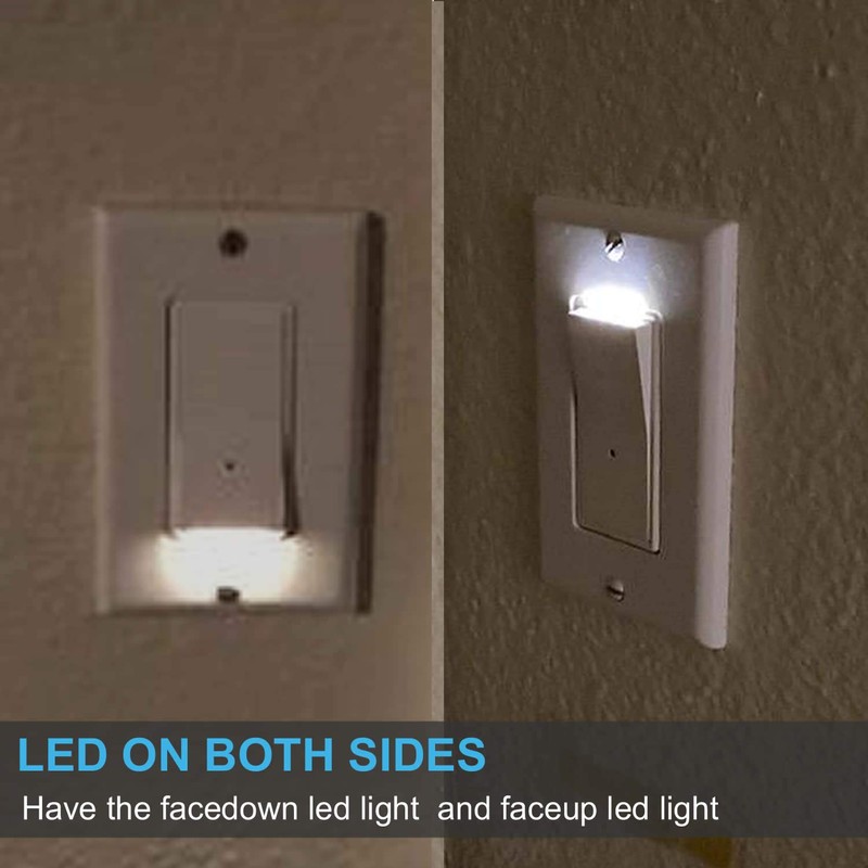 4Pack SOZULAMP 3 Way Light Switch with LED Night Light