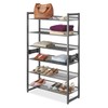 Whitmor Steel Mesh 3-Tier Shoe Rack Gunmetal